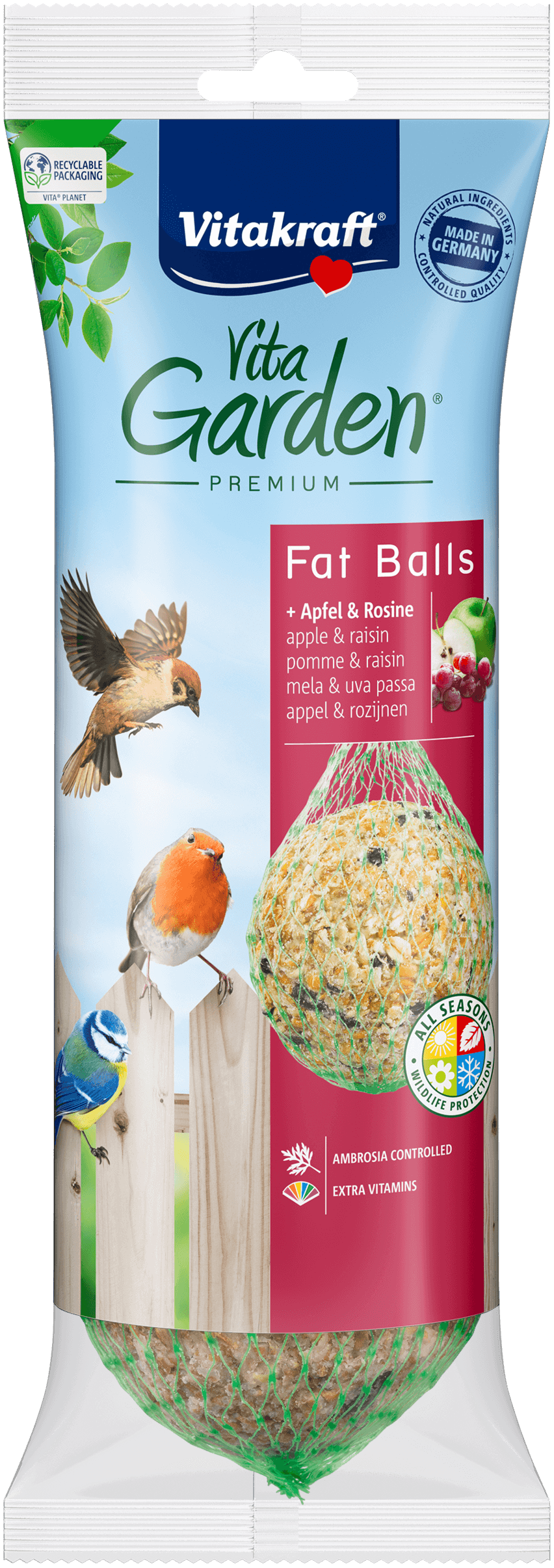 Vitakraft Vita Garden Knödel + Apfel & Rosine - - Vitakraft