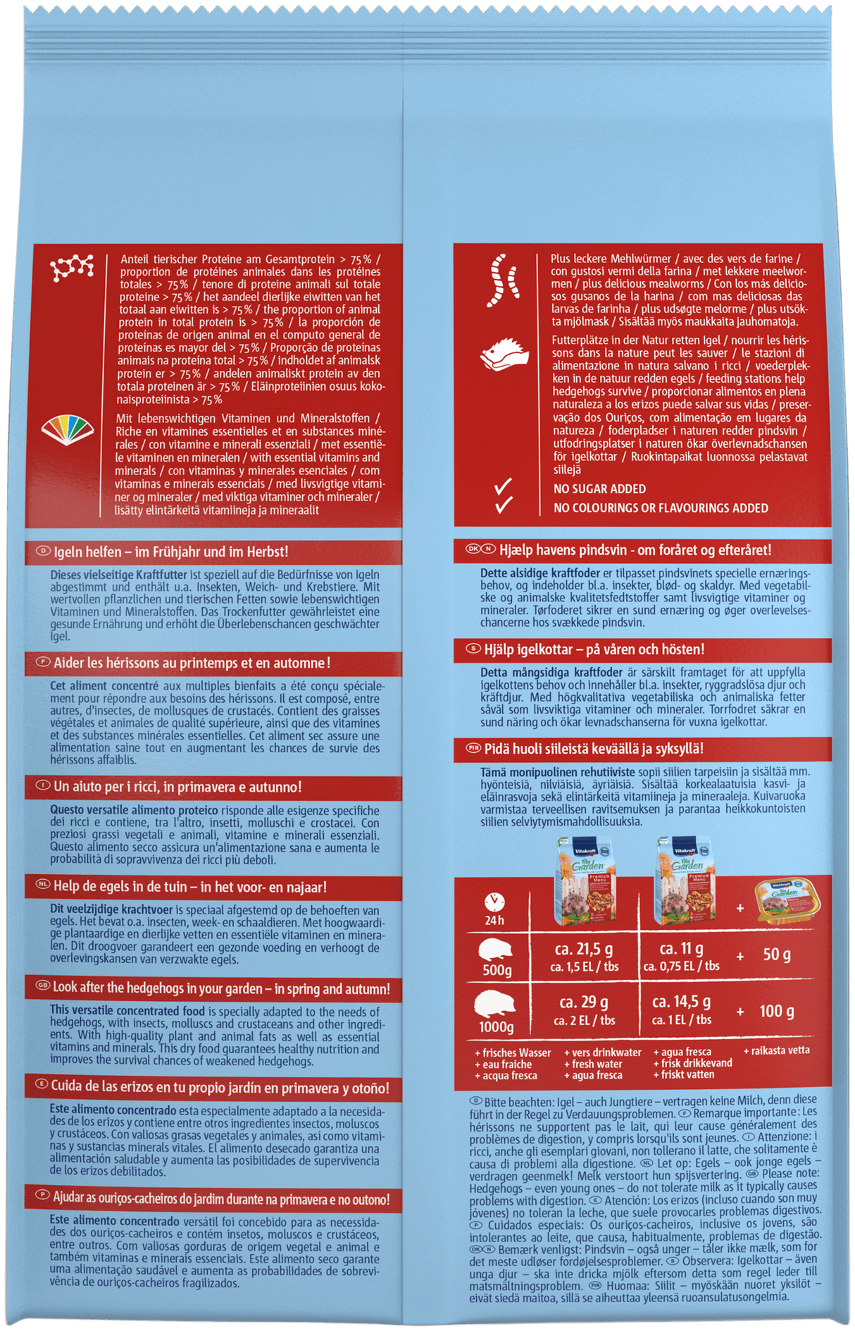 Igelfutter Premium Menü Trockenfutter - - Vitakraft
