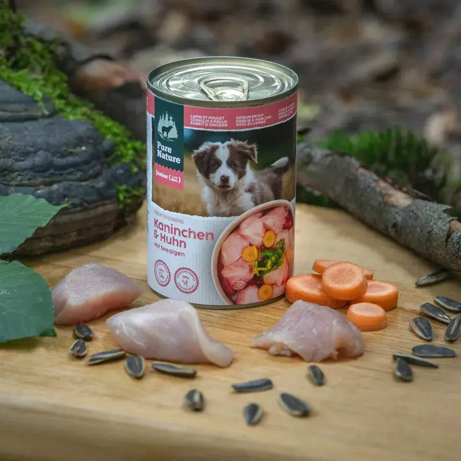 Pure Nature JUNIOR KANINCHEN & HUHN mit Karotten und Seealge - - Pure Nature