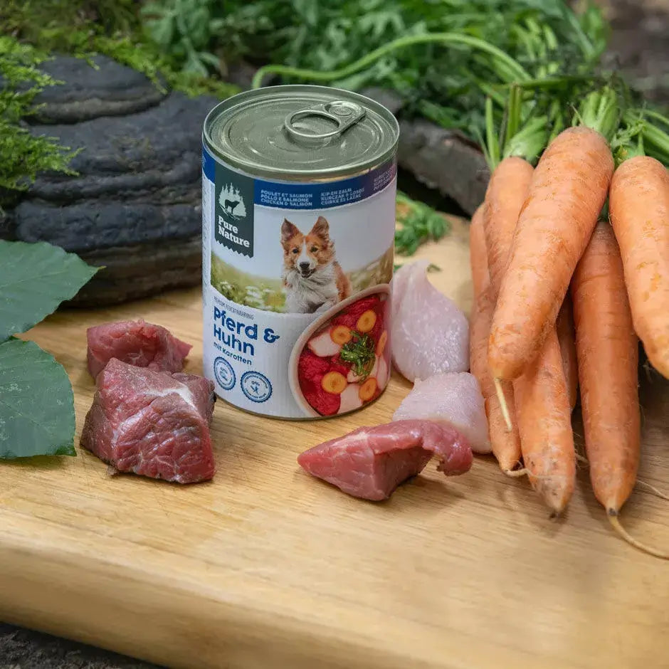 Pure Nature ADULT PFERD & HUHN mit Karotten und Seealge - - Pure Nature