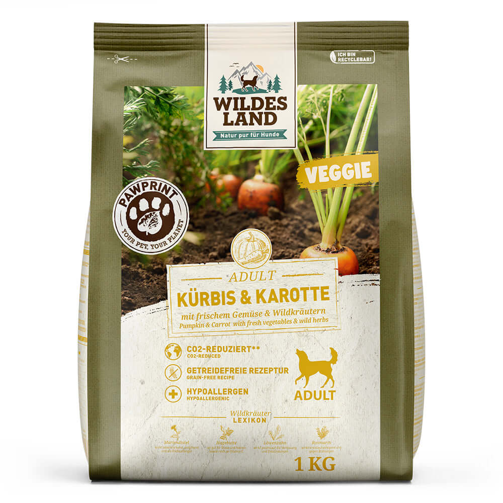 Wildes Land Hund Veggie Kürbis & Karotte