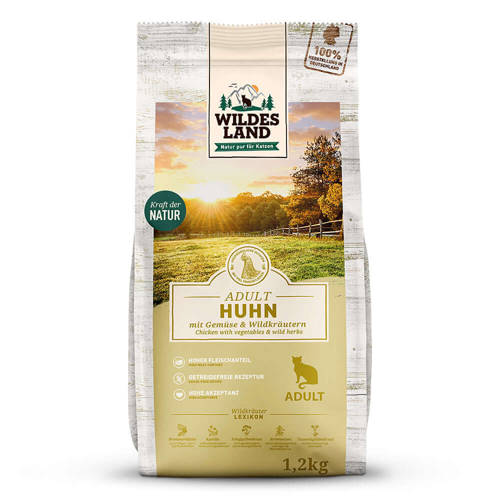 Wildes Land Katze Classic Adult Huhn