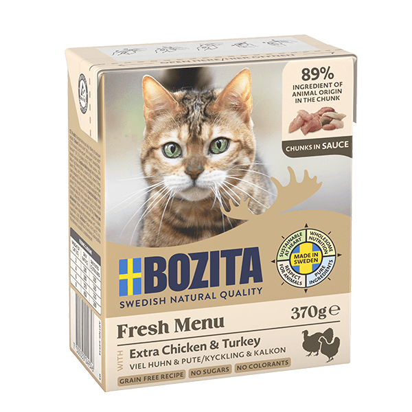 Bozita Cat Häppchen in Sauce Huhn und Pute