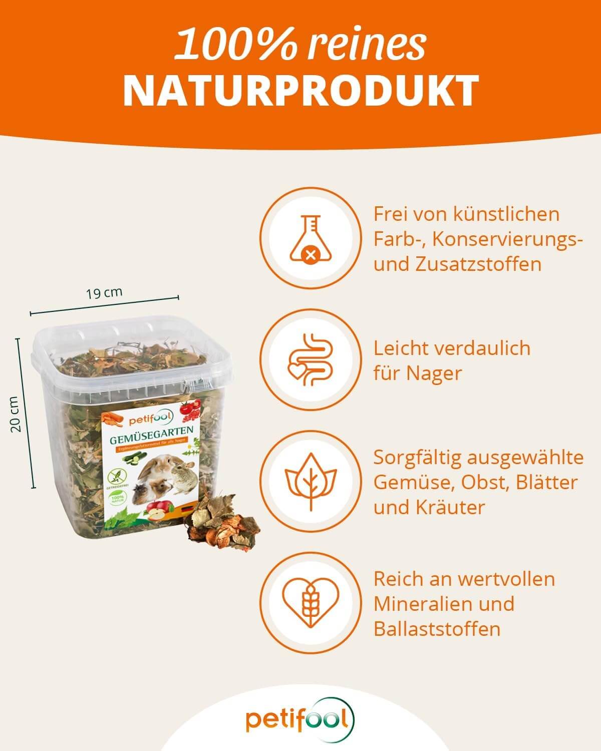 petifool Gemüsegarten - Nagerfutter - - petifool