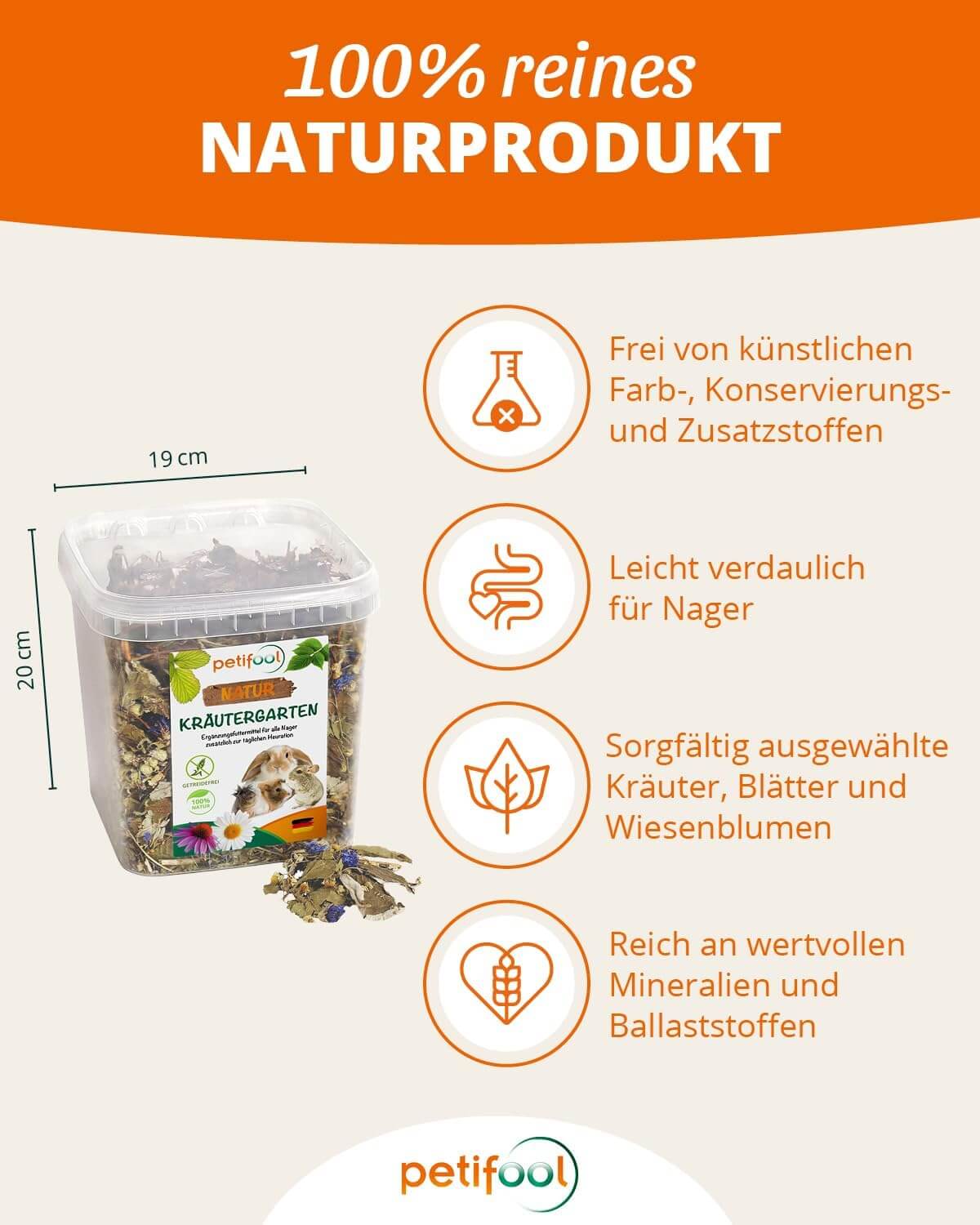 petifool Kräutergarten - Nagerfutter - - petifool