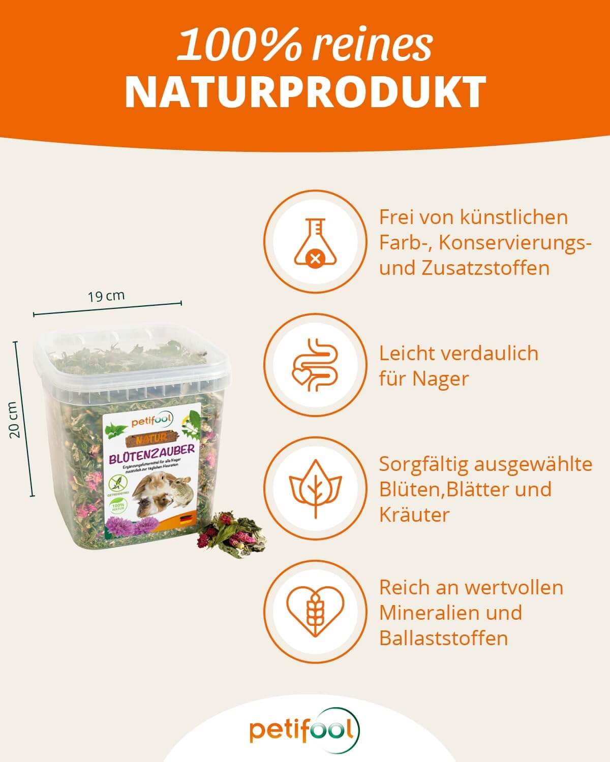 petifool Blütenzauber - Nagerfutter - - petifool