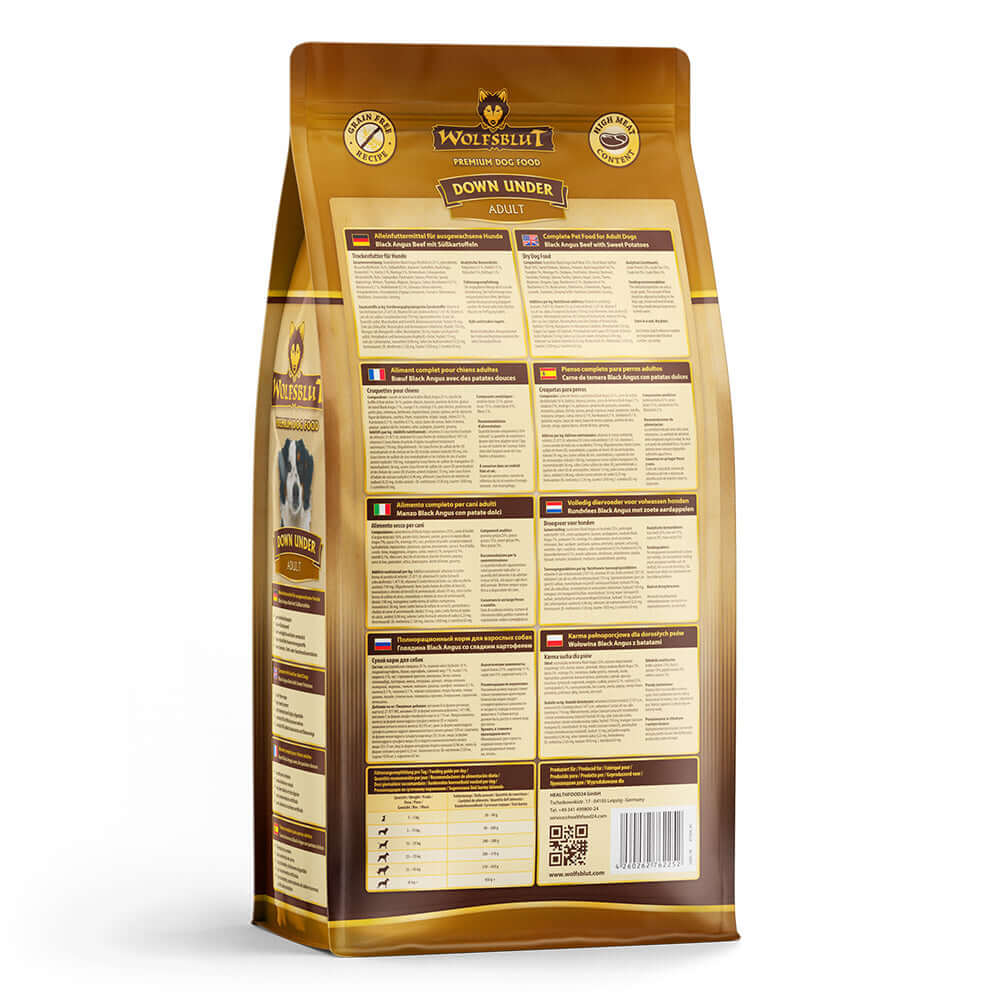 Wolfsblut Adult Down Under - Rückansicht