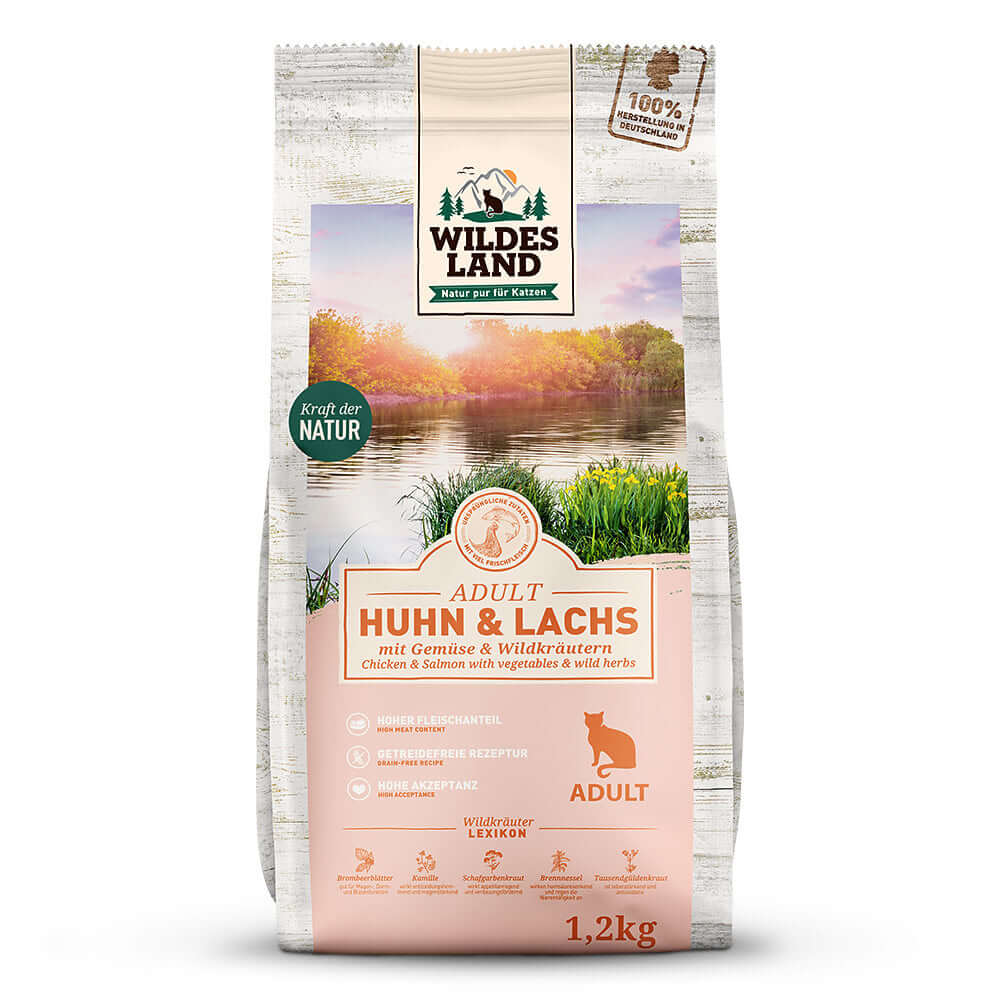 Wildes Land Katze - Huhn und Lachs