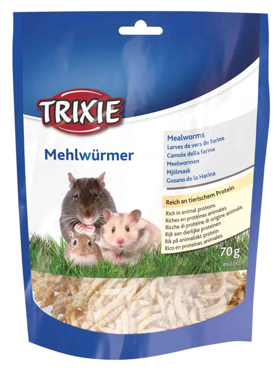 Trixie Mehlwürmer – proteinreicher Monoprotein-Snack für empfindliche Tiere