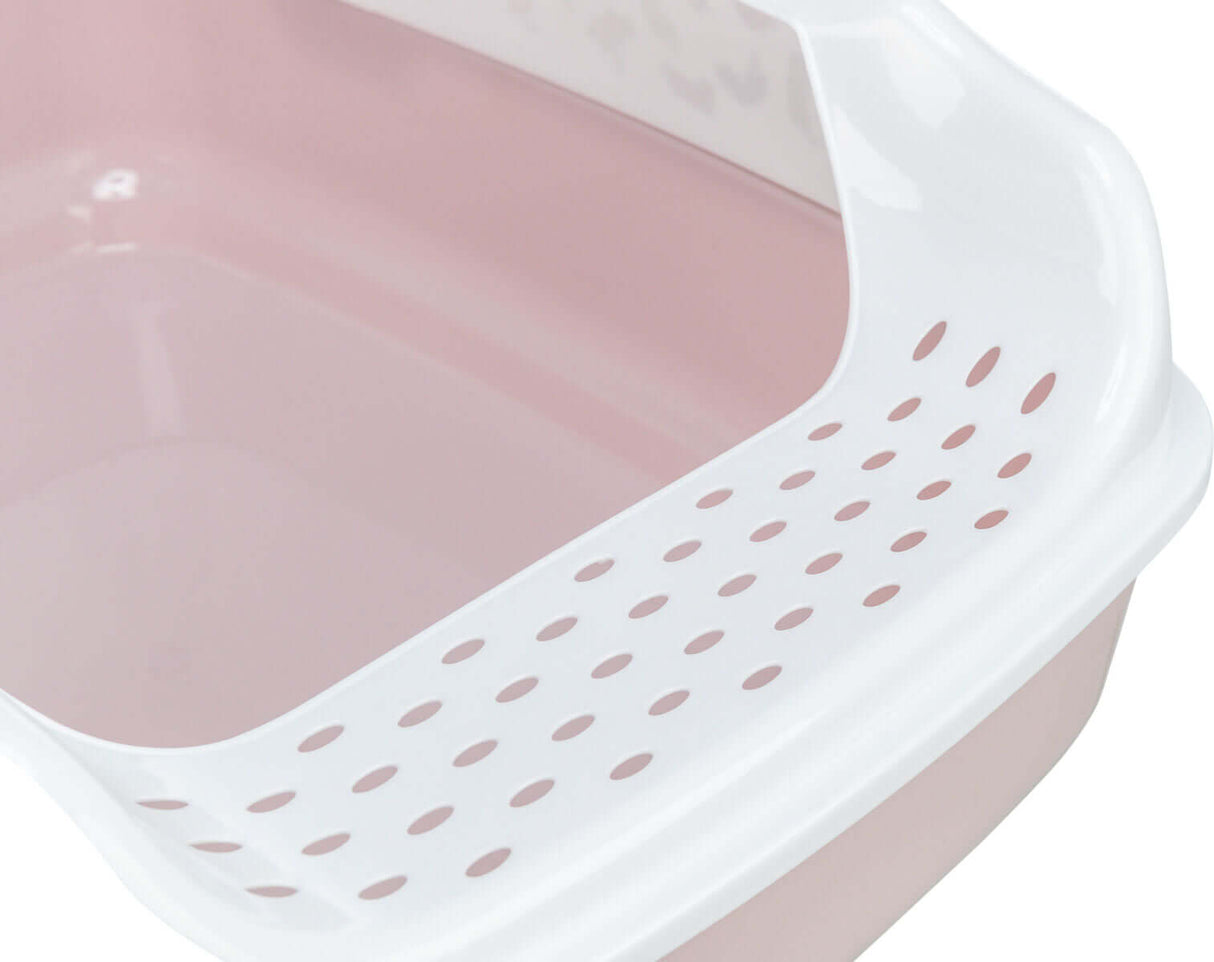 Trixie Katzentoilette Delio mit Rand flieder/weiß