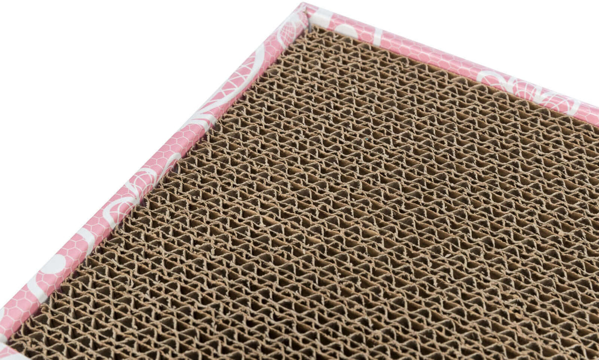 Trixie Kratzpappe Rosa mit Spielbällen