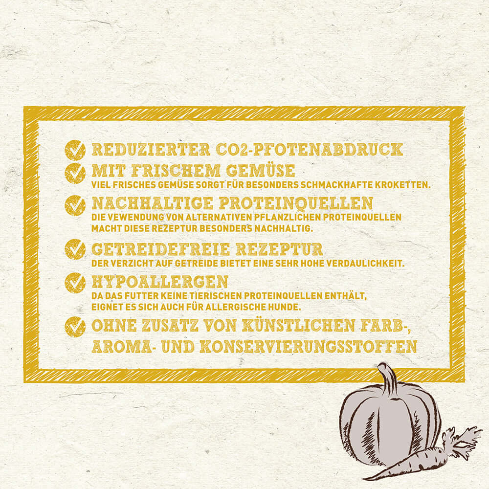 Wildes Land Hund Veggie Kürbis & Karotte Nachhaltig