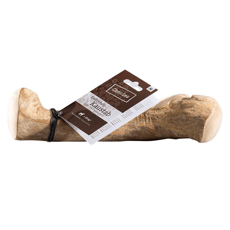 Chewies Kaffeeholz für Hunde - Detailansicht des Futter