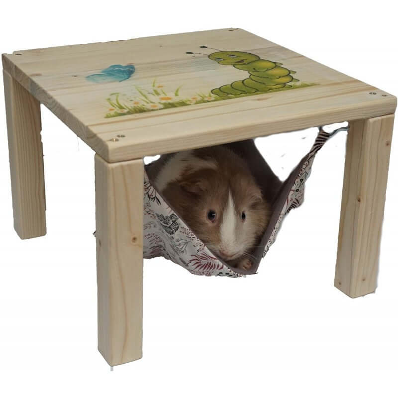 Hängemattengestell Einzel Unterstand Meerschweinchen mit Haken - - Nagerstore