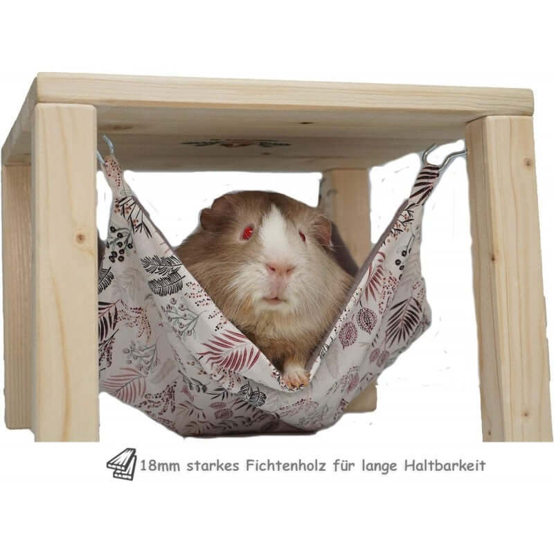 Hängemattengestell Einzel Unterstand Meerschweinchen mit Haken - - Nagerstore
