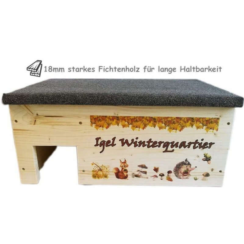 Igelhaus aus Holz