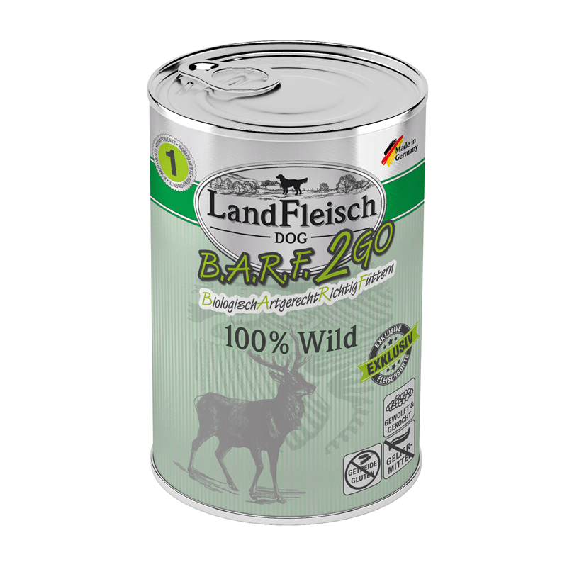LandFleisch B.A.R.F.2GO 100% vom Wild - - Landfleisch