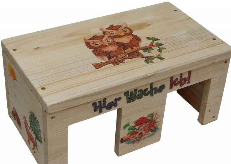 Nagerhaus Hier Wache Ich Meerschweinchen mit 2 Eingängen & Holzlasur - - Nagerstore