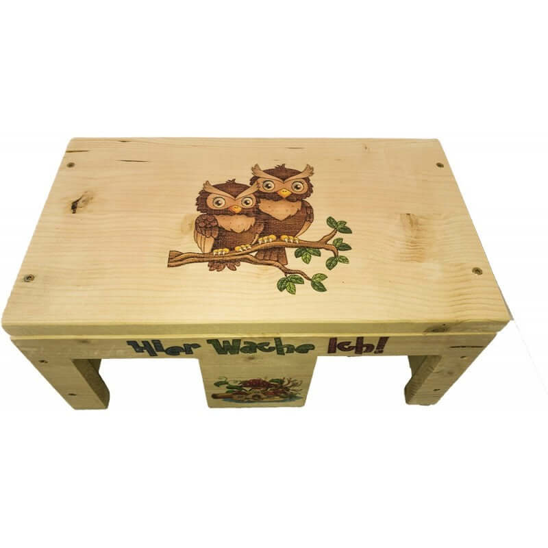 Nagerhaus Hier Wache Ich Meerschweinchen mit 2 Eingängen & Holzlasur - - Nagerstore