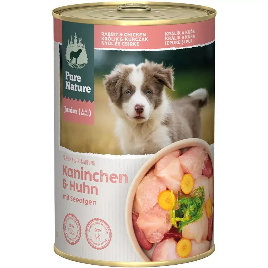 Pure Nature JUNIOR KANINCHEN & HUHN mit Karotten und Seealge - - Pure Nature