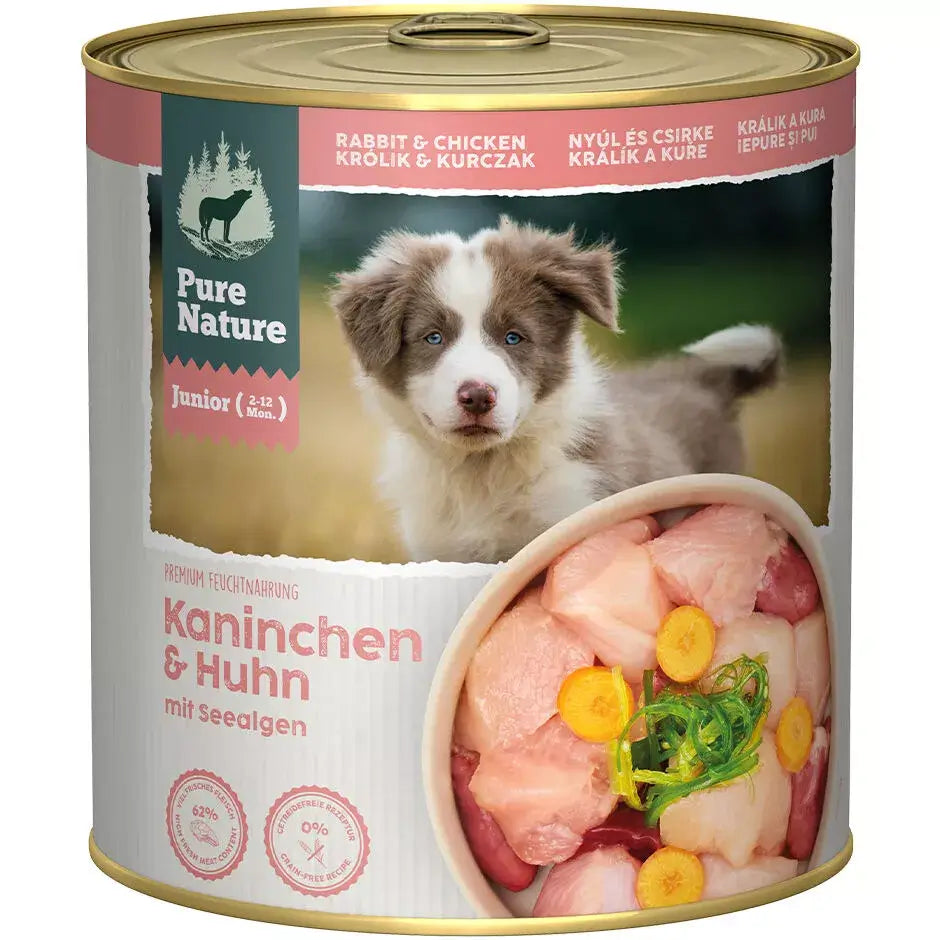 Pure Nature JUNIOR KANINCHEN & HUHN mit Karotten und Seealge - - Pure Nature