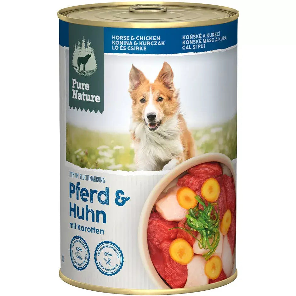 Pure Nature ADULT PFERD & HUHN mit Karotten und Seealge - - Pure Nature
