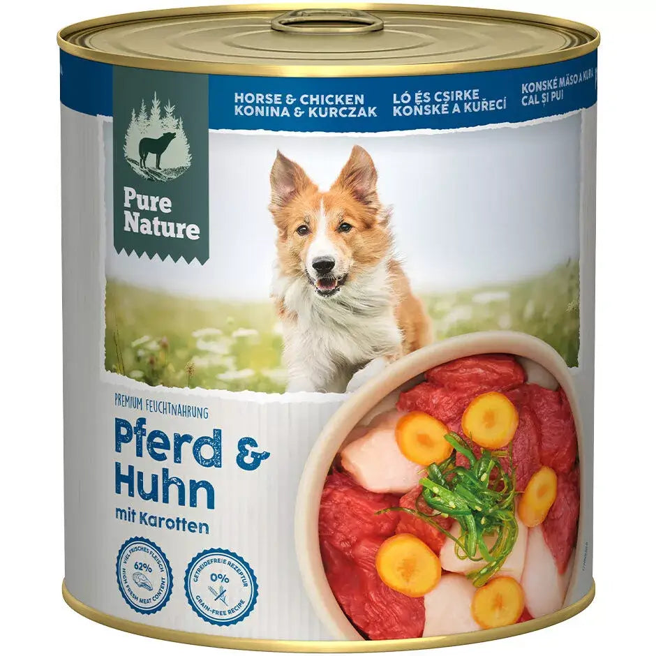 Pure Nature ADULT PFERD & HUHN mit Karotten und Seealge - - Pure Nature