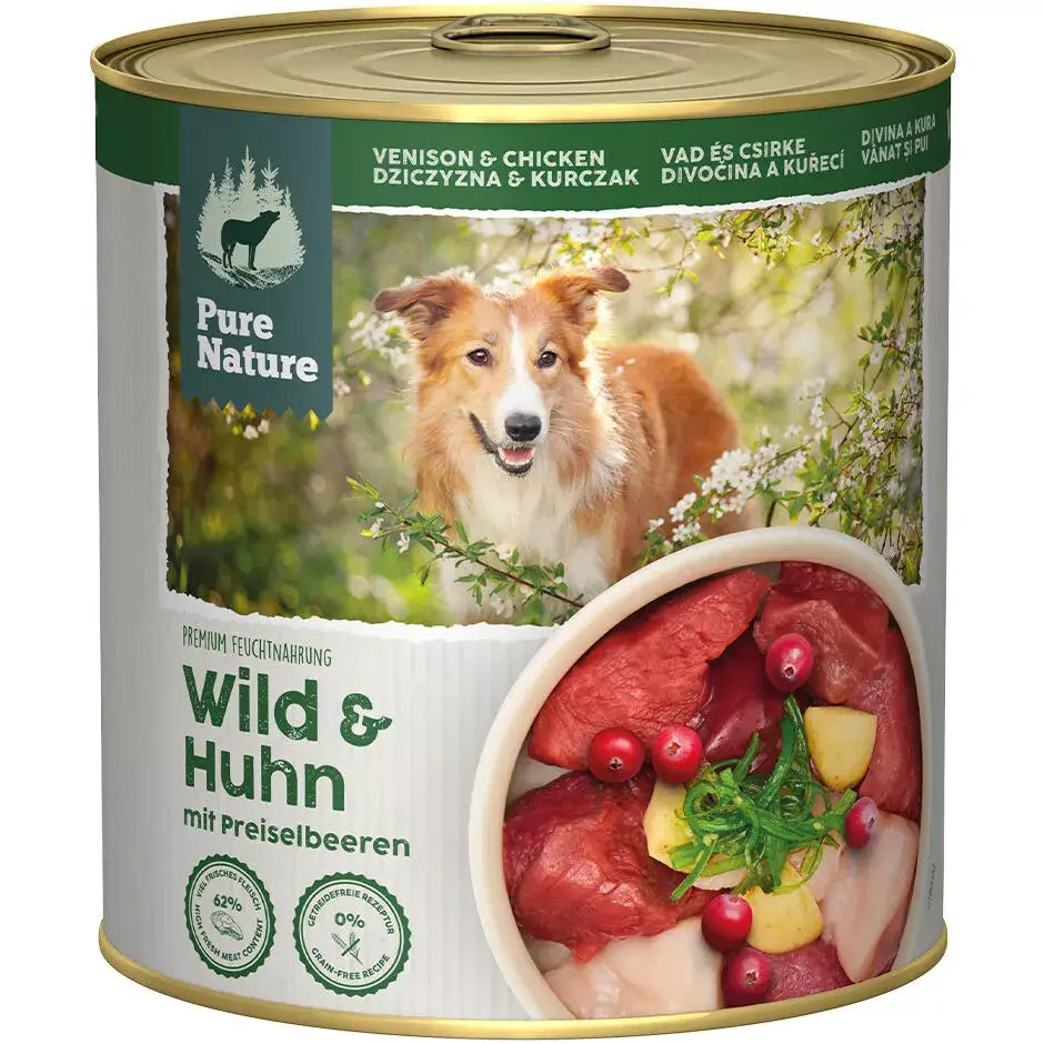 Pure Nature ADULT WILD & HUHN mit Kartoffeln und Preiselbeeren - - Pure Nature