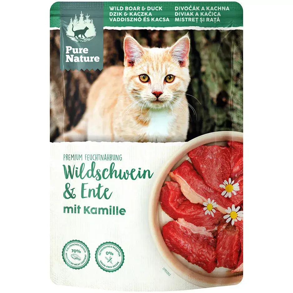 Pure Nature ADULT WILDSCHWEIN & ENTE mit Kamille und Distelöl - - Pure Nature