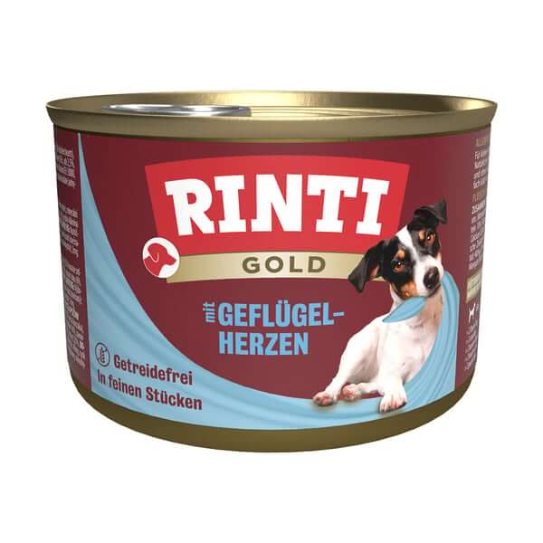 Rinti Gold mit Geflügelherzen - - Rinti