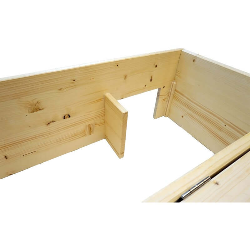 Schildkrötenhaus XXL 80x40x32cm mit Windfang, Holzlasur & Aufklappbar - - Nagerstore