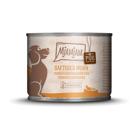 MjAMjAM Dog - purer Fleischgenuss - saftiges Huhn pur 200g