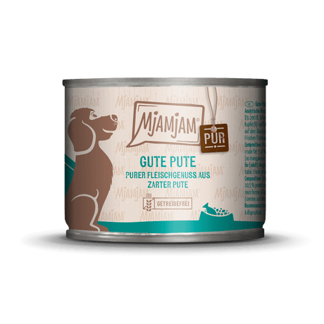 MjAMjAM Dog - purer Fleischgenuss - gute Pute pur 200g