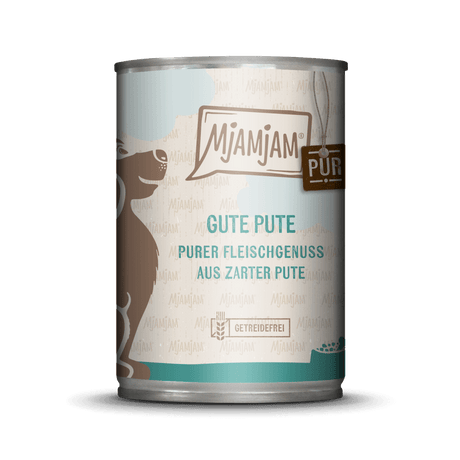 MjAMjAM Dog - purer Fleischgenuss - gute Pute pur 400g