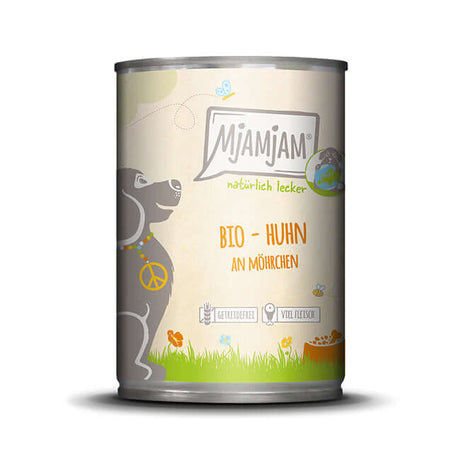 MjAMjAM Dog - natürlich lecker – BIO Huhn an Möhrchen 400g