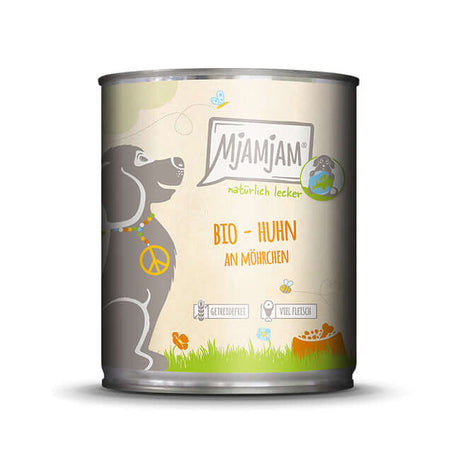 MjAMjAM Dog - natürlich lecker – BIO Huhn an Möhrchen 800g