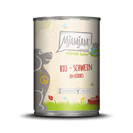 MjAMjAM Dog - natürlich lecker – BIO Schwein an KürbisDog Food