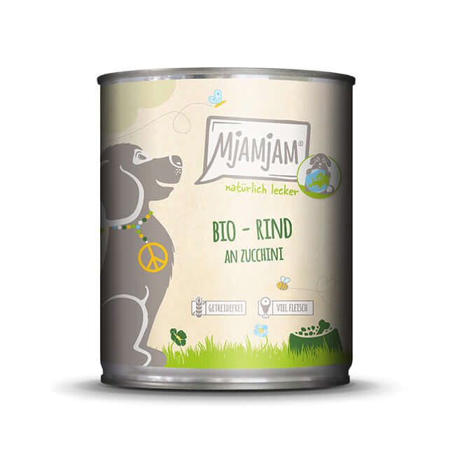 MjAMjAM Dog - natürlich lecker – BIO Rind an Zucchini 800g