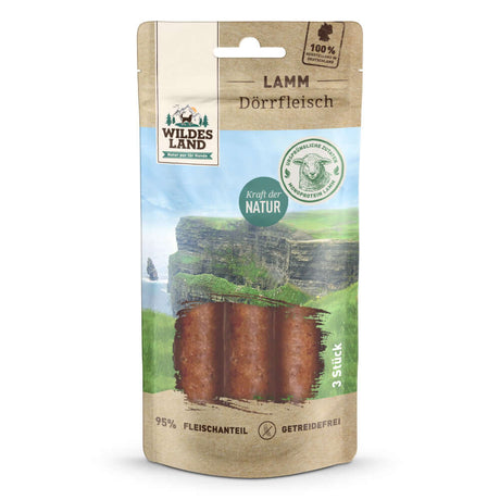Wildes Land Hund Dörrfleisch Lamm