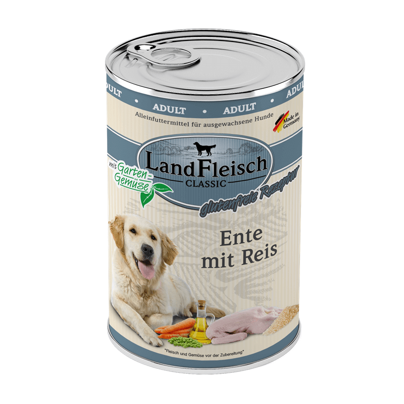 LandFleisch Dog Classic Ente mit Reis & Gartengemüse