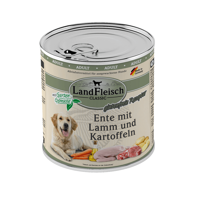 LandFleisch Dog Classic Ente mit Lamm und Kartoffeln & Gartengemüse