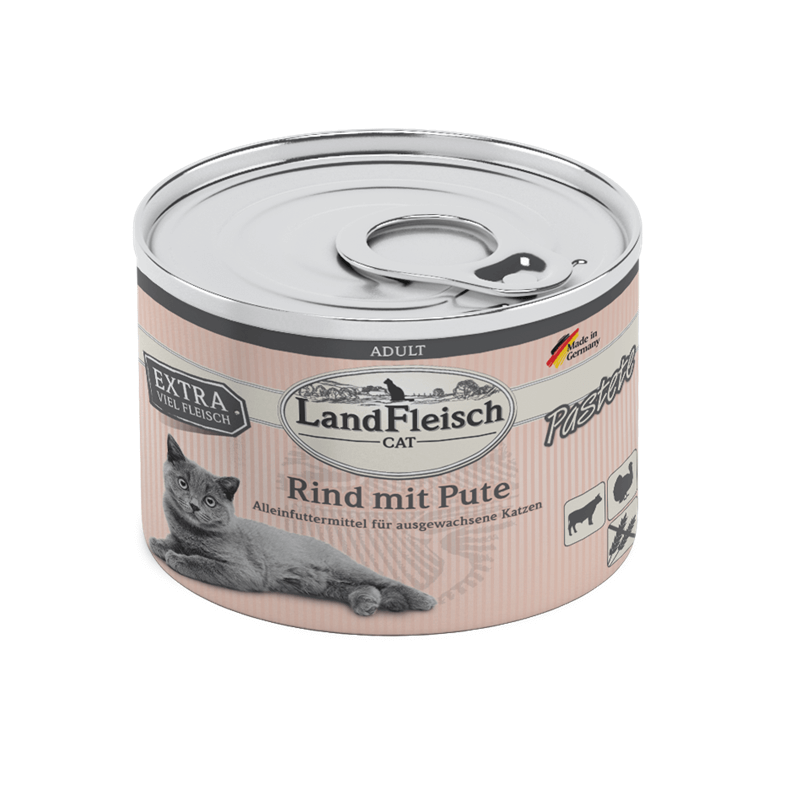 LandFleisch Cat Adult Pastete Rind mit Pute