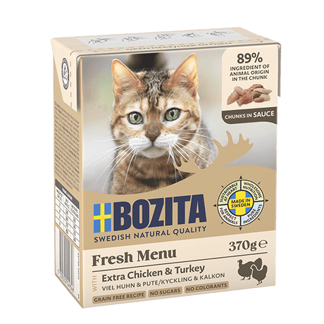 Bozita Cat Häppchen in Sauce Huhn und Pute