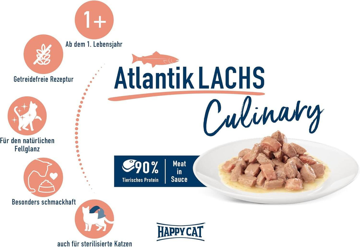 Happy Cat Atlantik Lachs Nassfutter - Culinary