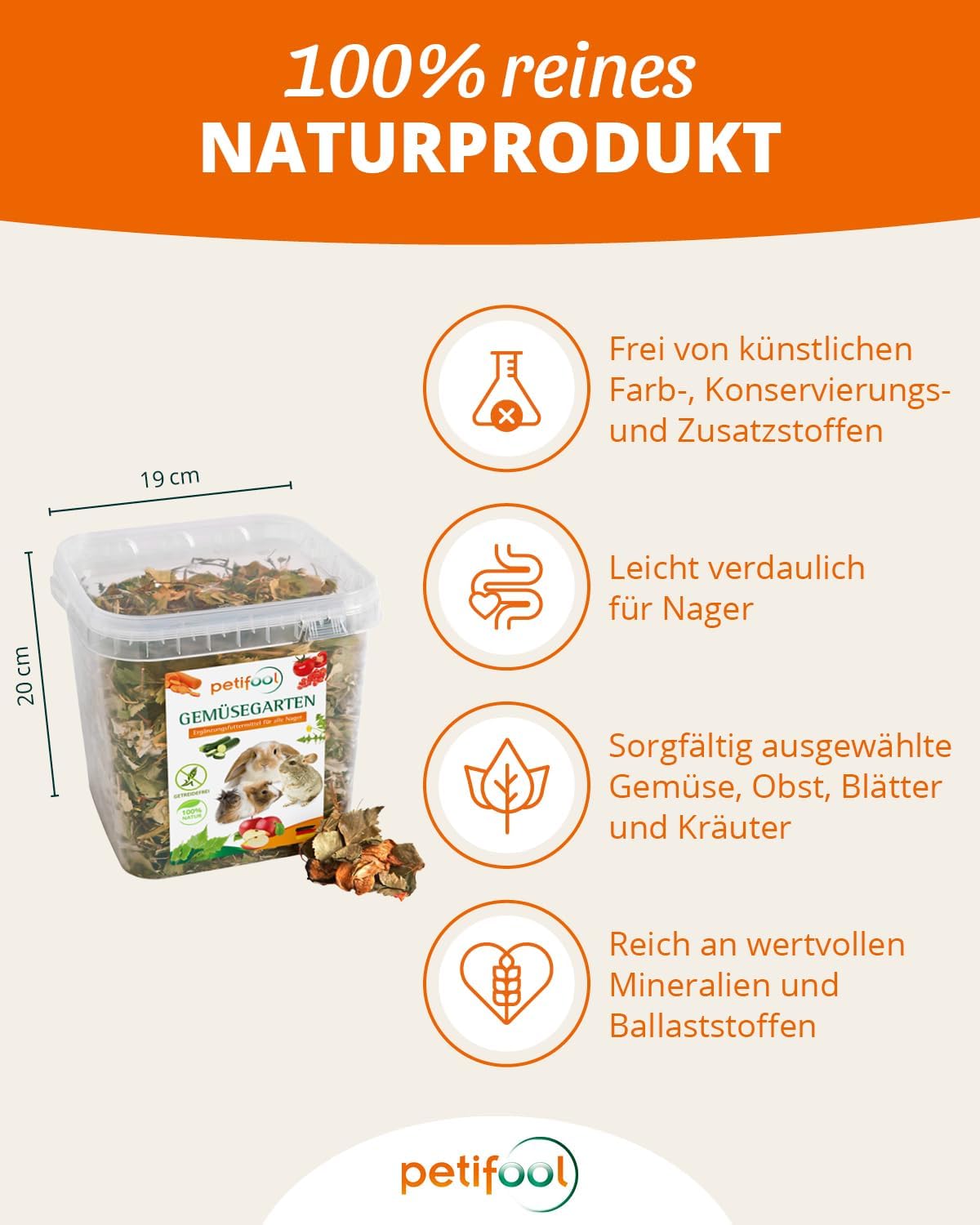 petifool Gemüsegarten - Nagerfutter -  - petifool