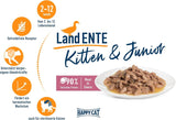 Happy Cat Kitten & Junior Land Ente Nassfutter - 2