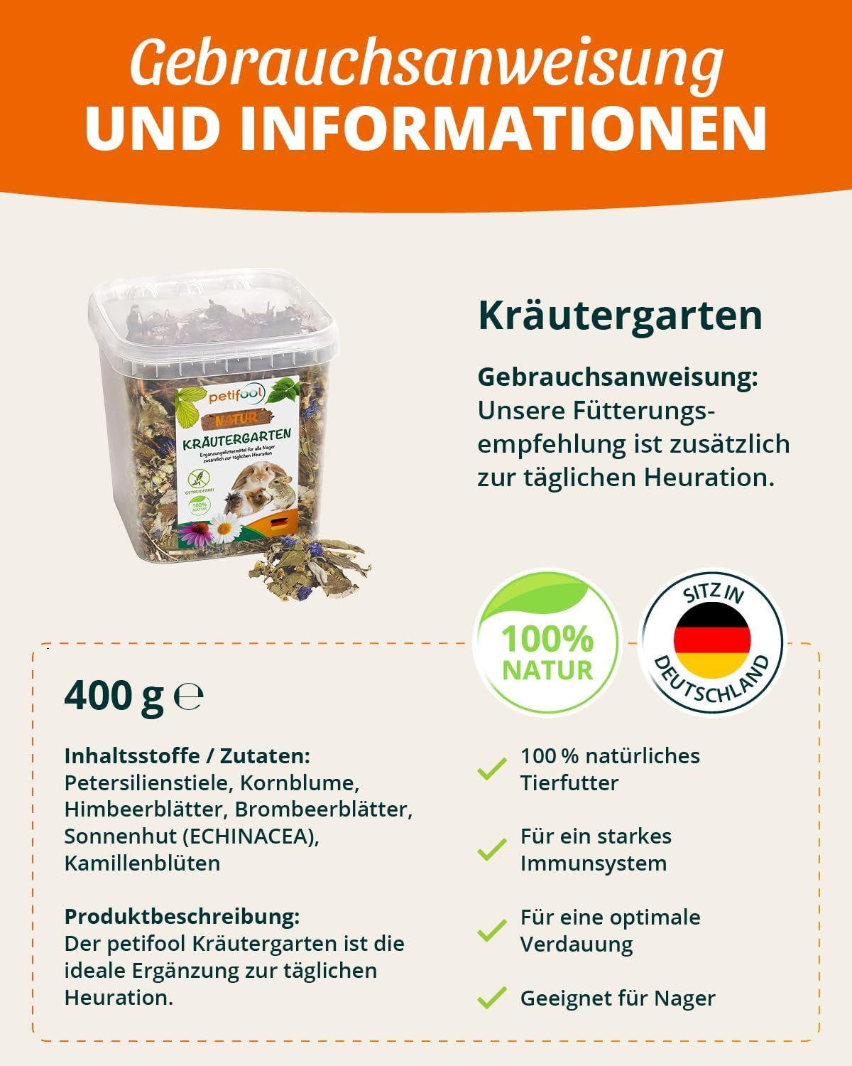 petifool Kräutergarten - Nagerfutter -  - petifool