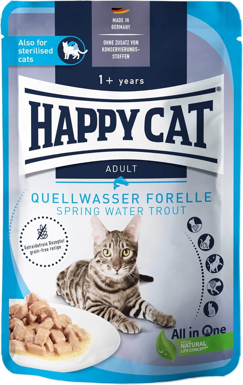 Happy Cat Quellwasser Forelle Nassfutter