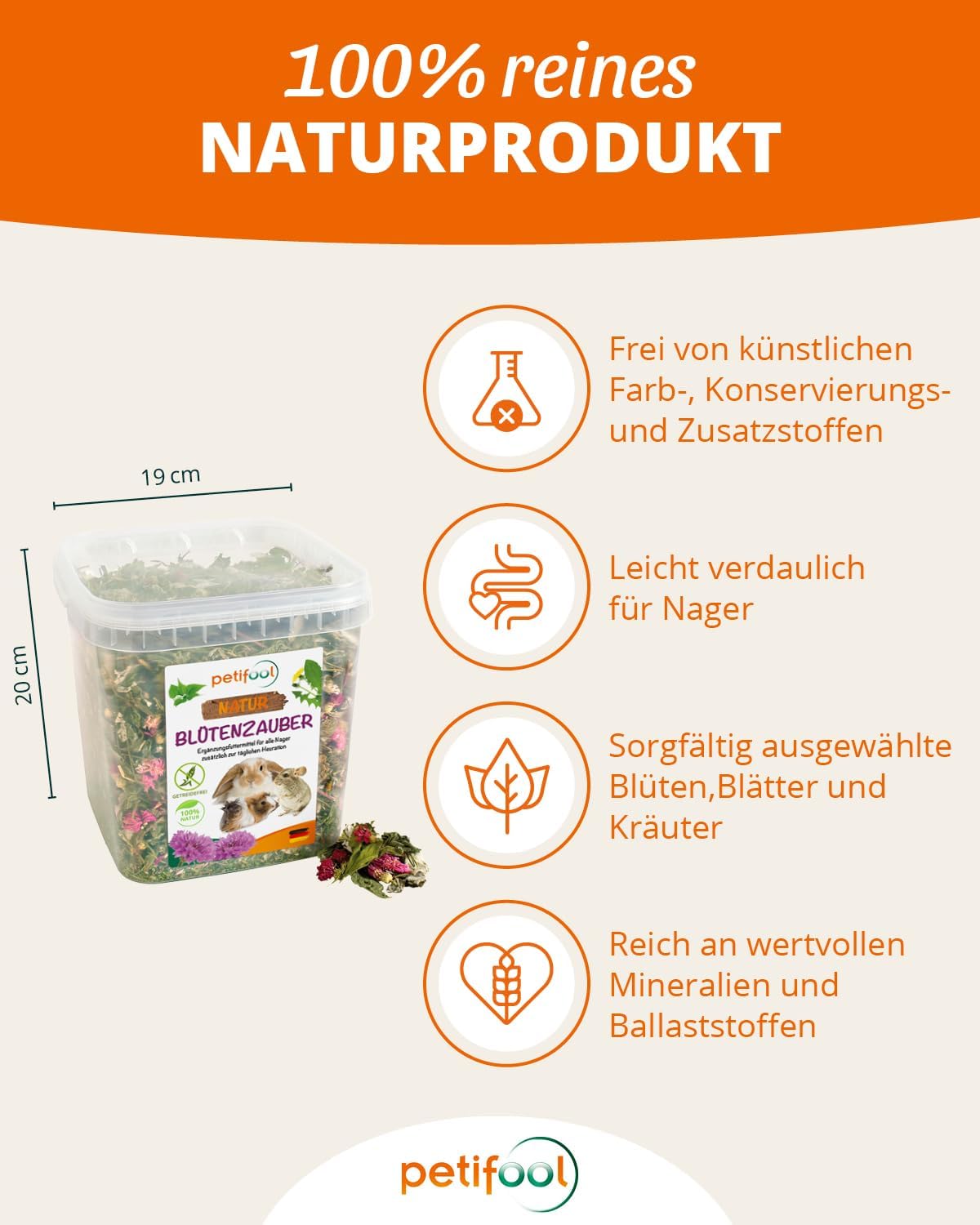 petifool Blütenzauber - Nagerfutter -  - petifool