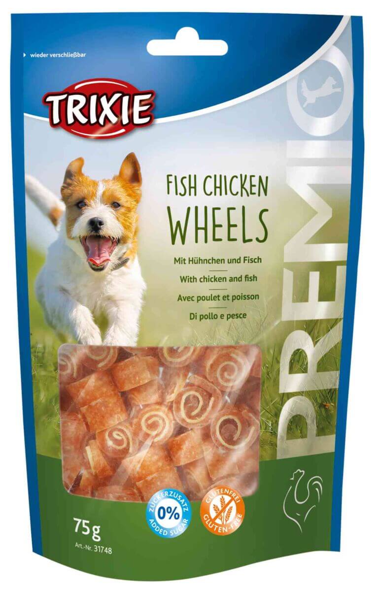 Trixie PREMIO Fish Chicken Wheels in Tüte